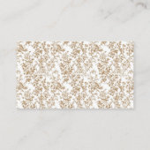 Coquette Chinoiserie Baby shower Luier Raffle Informatiekaartje (Achterkant)