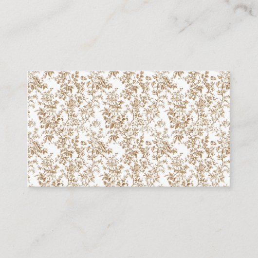 Coquette Chinoiserie Baby shower Luier Raffle Informatiekaartje (Achterkant)