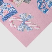 Coquette Chinoiserie Kerstillustraties Tissuepapier (Detail)