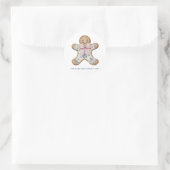 Coquette Chinoisserie Gingerbread Man Ronde Sticker (Tas)