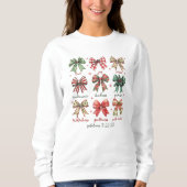 Coquette Christelijke Kerst Vrouwen Sweatshirt (Voorkant)