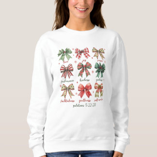 Coquette Christelijke Kerst Vrouwen Sweatshirt