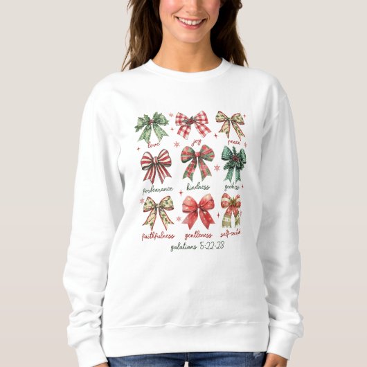 Coquette Christelijke Kerst Vrouwen Sweatshirt (Voorkant)