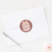 Coquette Christelijke Sticker Roze Strik Vrouwelij (Envelop)