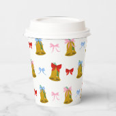 Coquette Christmas Bells en Bows Classic Papieren Bekers (Links)