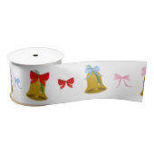 Coquette Christmas Bells en Bows Preppy Classic Satijnen Lint (Spoel)
