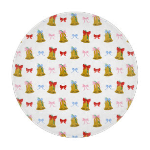 Coquette Christmas Bells en Bows Preppy Classic Snijplank