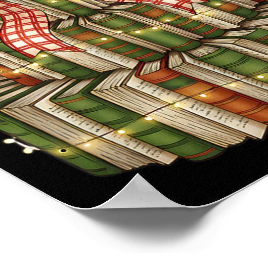 Coquette Christmas Book Tree All Booked For Christ Poster (Hoek)