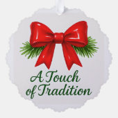 Coquette Christmas Bow - Messy Girl Magic ✨ Ornament Kaart (Achterkant)