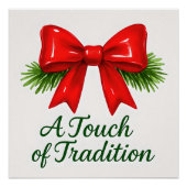 Coquette Christmas Bow - Messy Girl Magic ✨ Perfect Poster (Voorkant)