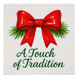 Coquette Christmas Bow - Messy Girl Magic ✨ Perfect Poster