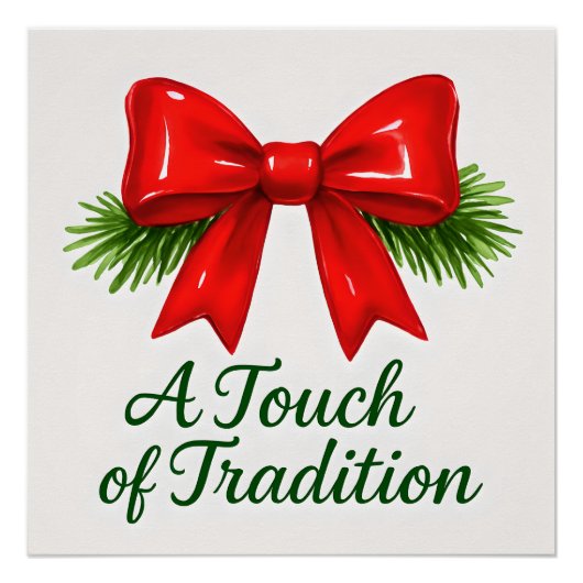 Coquette Christmas Bow - Messy Girl Magic ✨ Perfect Poster (Voorkant)