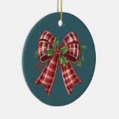 Coquette Christmas Bow Squad Gift Schattigee Winte Keramisch Ornament (Rechts)