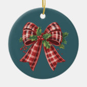 Coquette Christmas Bow Squad Gift Schattigee Winte Keramisch Ornament (Voorkant)