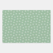 Coquette Christmas Bows Wrapping Paper Red & Green (Voorkant 3)
