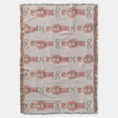 Coquette Christmas Nutcracker Latch Hook Yarn Deken (Voorkant Verticaal)