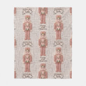 Coquette Christmas Nutcracker Latch Hook Yarn  Fleece Deken (Voorkant)