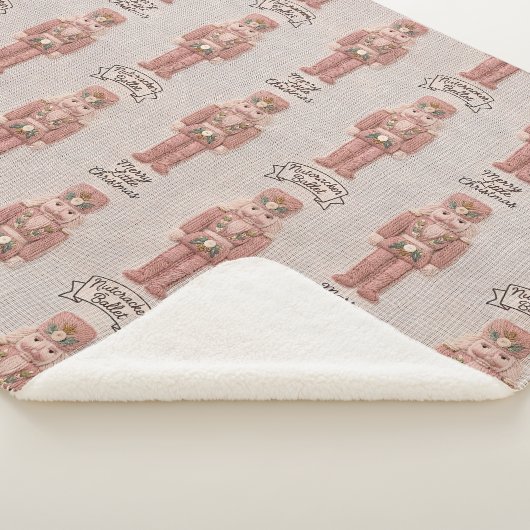 Coquette Christmas Nutcracker Latch Hook Yarn  Sherpa Deken (3/4)