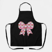 Coquette Christmas Pink Bow Santa  Retro Schort (Voorkant)
