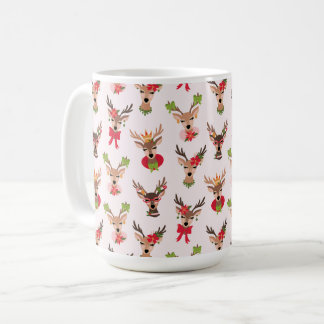 Coquette Christmas Preppy Rendier Koffiemok