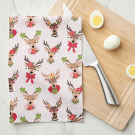 Coquette Christmas Preppy Rendier Theedoek