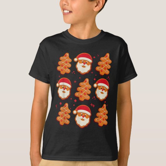 Coquette Christmas Tree Cake Santa Claus Nk Christ T-shirt (Voorkant)