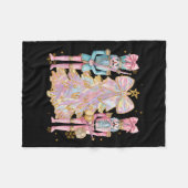 Coquette Christmas Tree Nk Nutcrackers Women Kids Fleece Deken (Voorkant (Horizontaal))