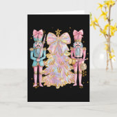 Coquette Christmas Tree Nk Nutcrackers Women Kids  Kaart (Gele Bloem)