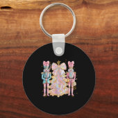 Coquette Christmas Tree Nk Nutcrackers Women Kids Sleutelhanger (Voorkant)