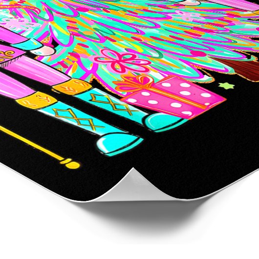 Coquette Christmas Tree Nk Nutcrackers Xmas Women  Poster (Hoek)