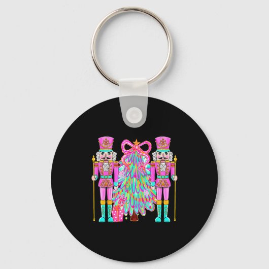 Coquette Christmas Tree Nk Nutcrackers Xmas Women  Sleutelhanger (Voorkant)