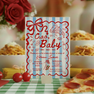 Coquette Ciao Baby Blue Italiaans Thema Kaart