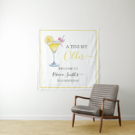 Coquette citroen cocktail Een beetje ouder verjaar Wandkleed
