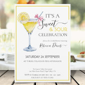 Coquette citroen Sweet & Sour vrijgezellenfeest Kaart