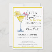 Coquette citroen Sweet & Tangy vrijgezellenfeest Kaart (Voorkant)