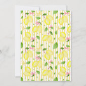 Coquette citroen Sweet & Tangy vrijgezellenfeest Kaart (Achterkant)