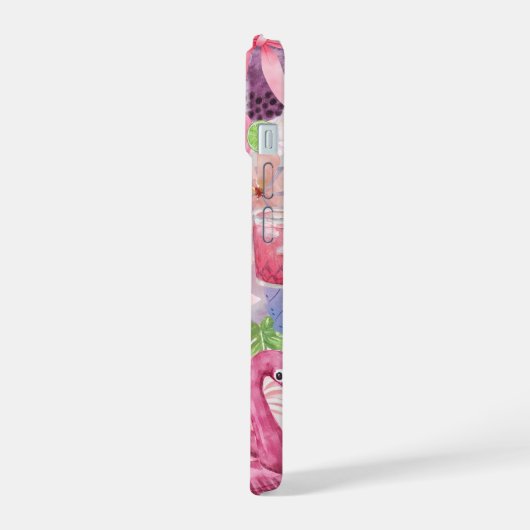 Coquette Collage, Roze & Girly Schattigee Telefoon iPhone 15 Case (Linkerkant)