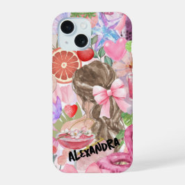 Coquette Collage, Roze & Girly Schattigee Telefoon iPhone 15 Case