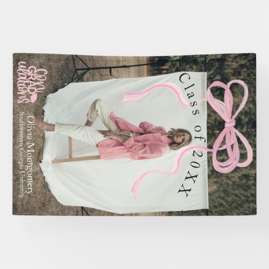 Coquette ConGRADulations Foto Afstuderen Banner (Horizontaal)