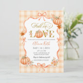 Coquette Cottage Pompoen Fall in Love Bruids- Kaart (Staand voorkant)