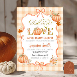 Coquette Cottage Pompoen Verliefd Baby Borrel Kaart