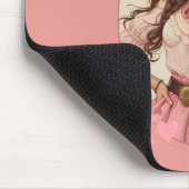 Coquette Cowgirl Westerne Mode Portret Muismat (Hoek)