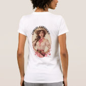 Coquette Cowgirl Westerne Mode Portret T-shirt (Achterkant)