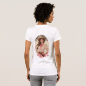 Coquette Cowgirl Westerne Mode Portret T-shirt (Achterkant volledig)