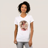Coquette Cowgirl Westerne Mode Portret T-shirt (Voorkant volledig)