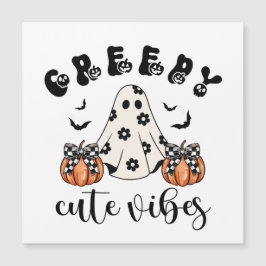 Coquette Creepy Cute Vibes Ghost Magnetic Card