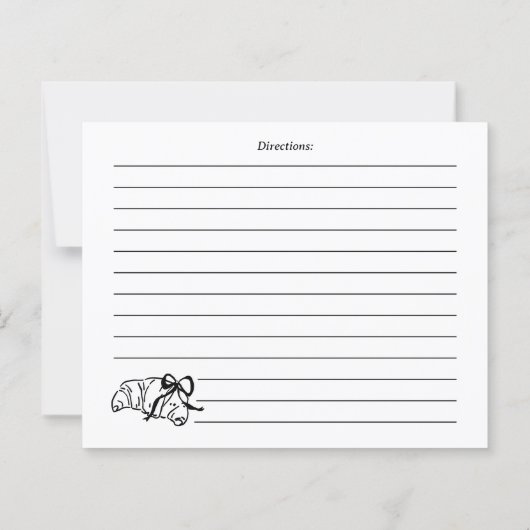 Coquette Croissant Recipe Card (Achterkant)