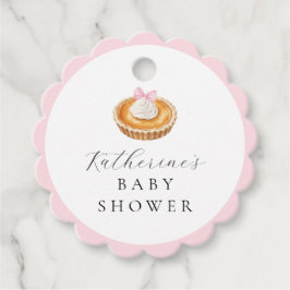 Coquette Cutie Pie Baby shower Bedankjes Labels