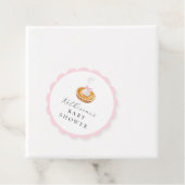 Coquette Cutie Pie Baby shower Bedankjes Labels (In situ)