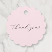 Coquette Cutie Pie Baby shower Bedankjes Labels (Achterkant)